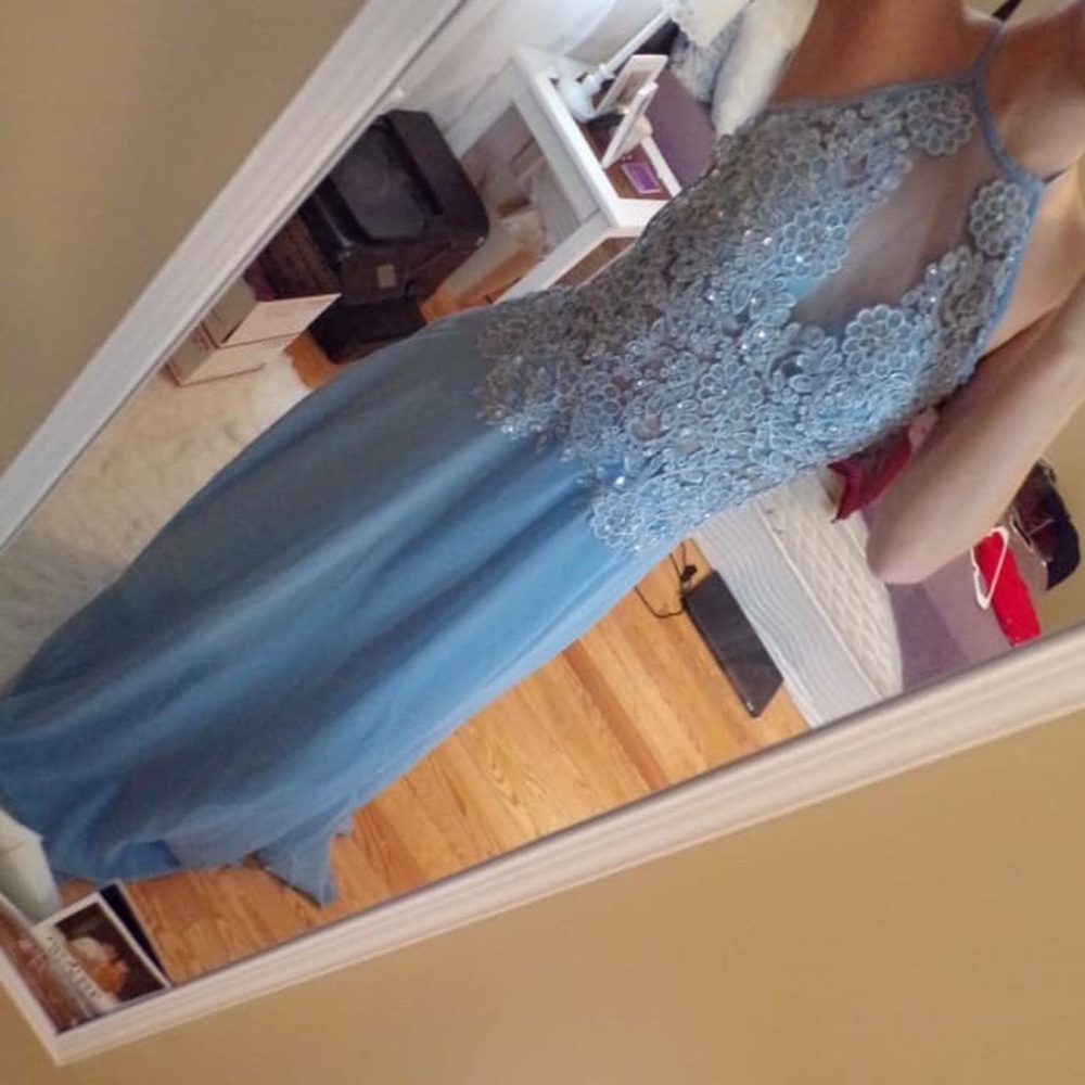 prom dress baby blue